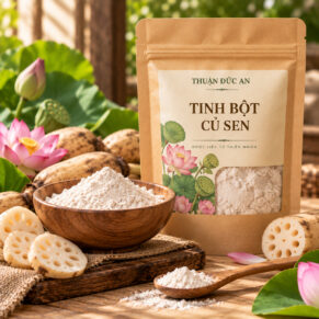 Tinh bột củ sen, tinh bột củ sen nguyên chất, inh bột củ sen chất lượng